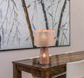 STRAW | Table lamp | Brown | Strohgeflecht