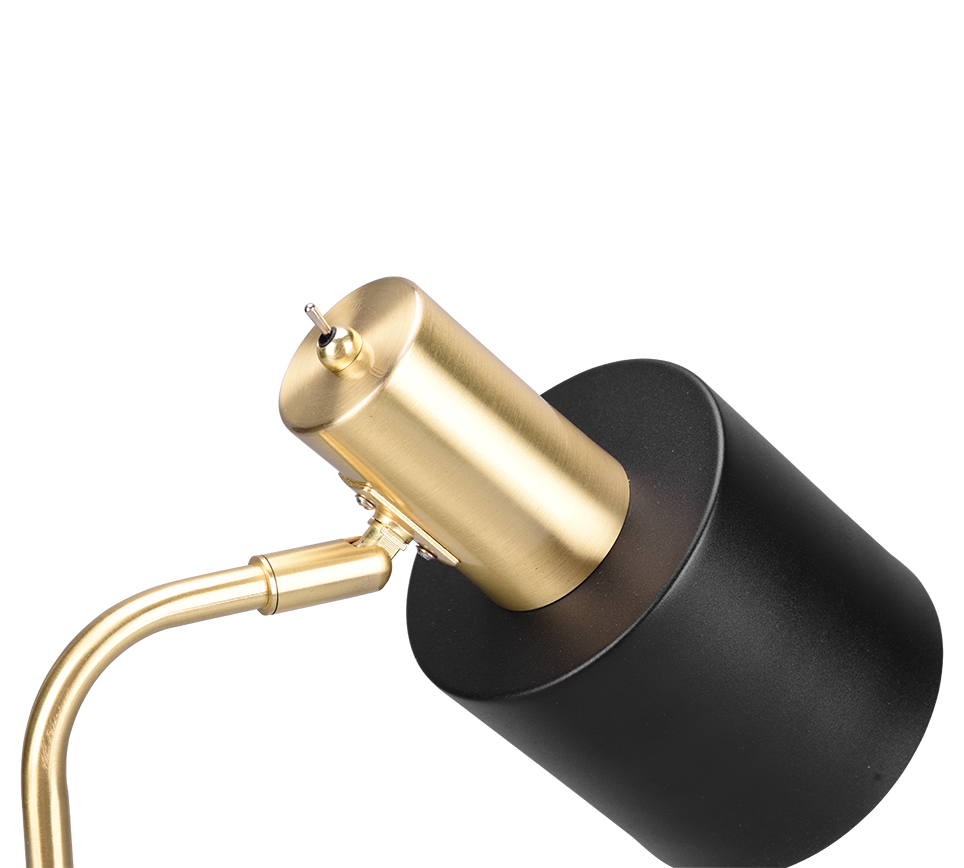 ADAM | Table lamp | Schwarz-Gold | Metal