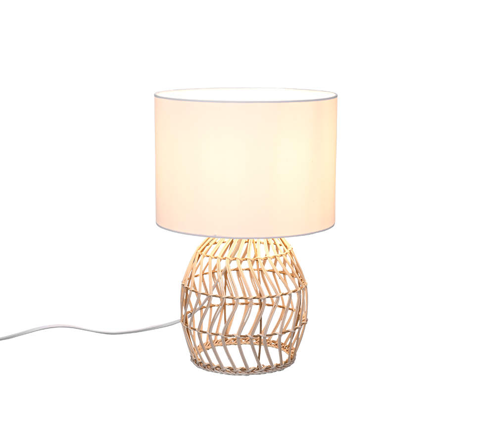 RIKE | Table lamp | Natural finish | Rattan meshwork