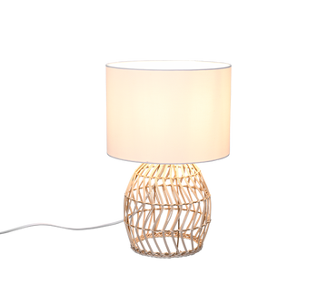 RIKE | Table lamp | Natural finish | Rattan meshwork