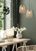 RIKE | Table lamp | Natural finish | Rattan meshwork