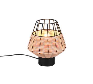 BORKA | Table lamp | Natural finish | Rattan meshwork