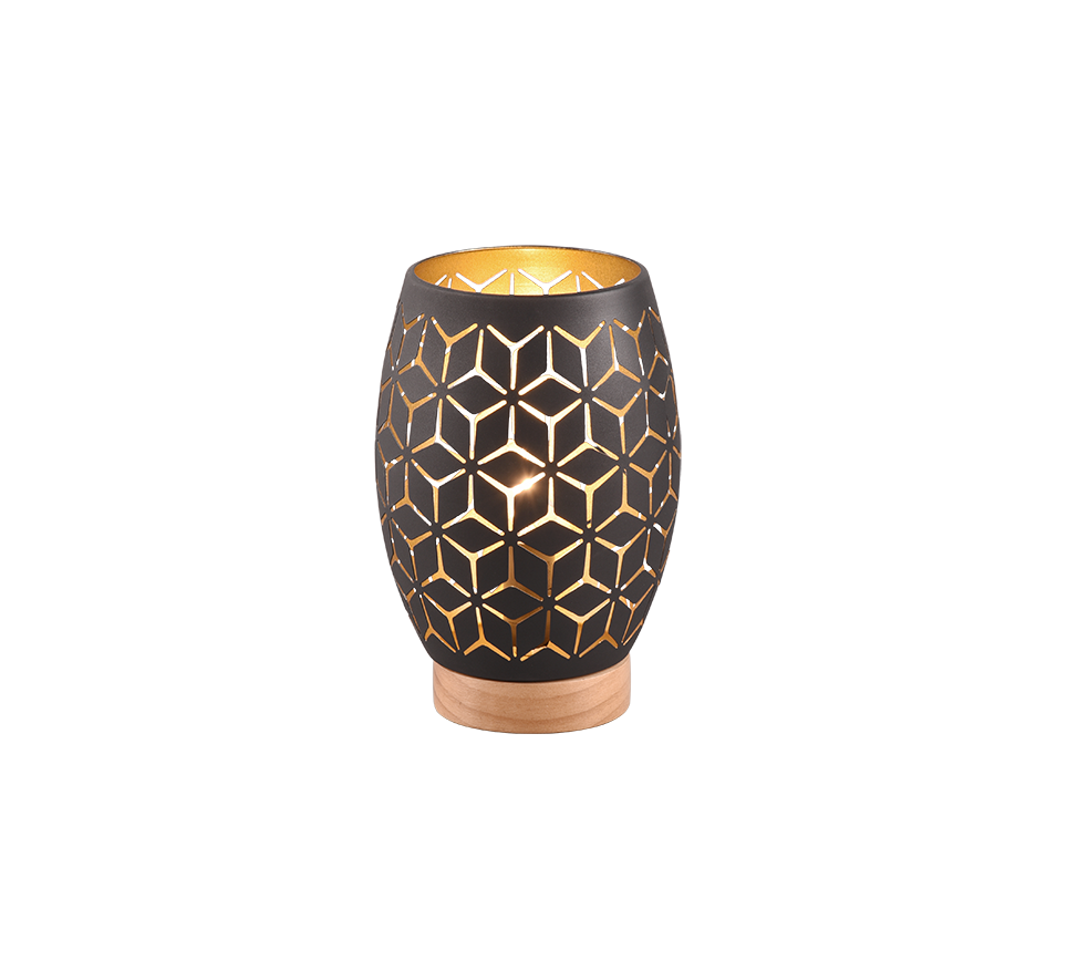 BIDAR | Table lamp | Schwarz-Gold | Metal