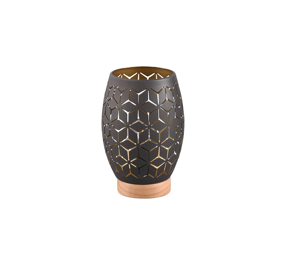 BIDAR | Table lamp | Schwarz-Gold | Metal