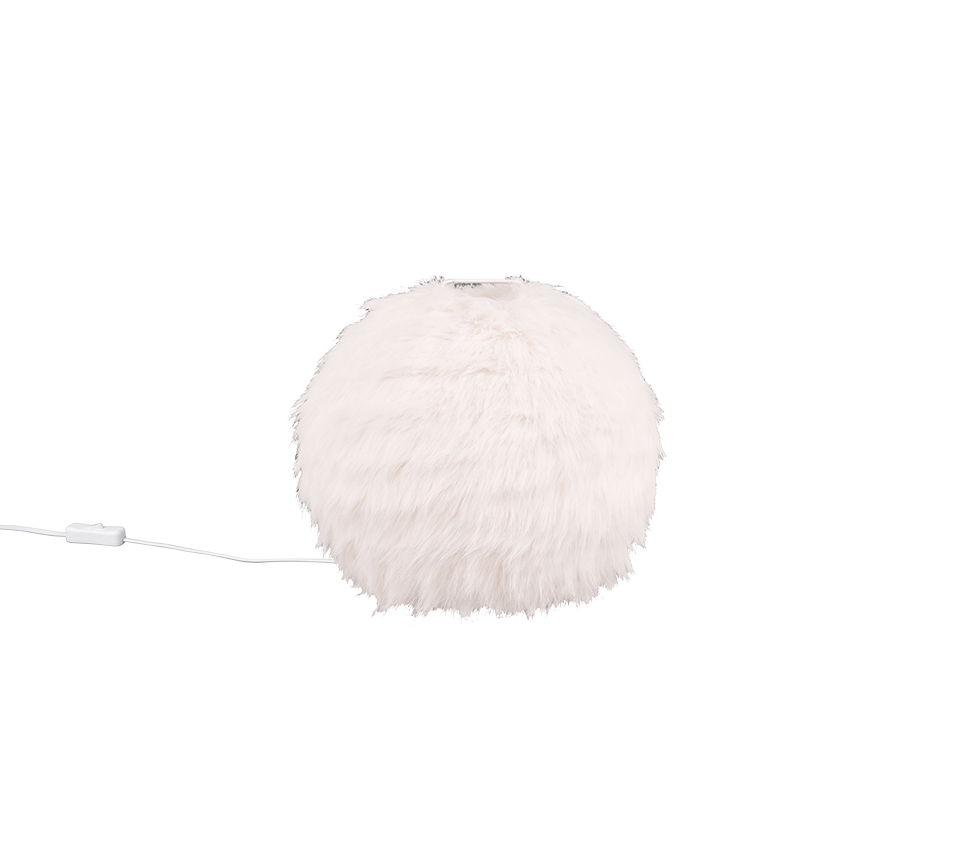 FURRY | Table lamp | White | Synthetik Plüsch