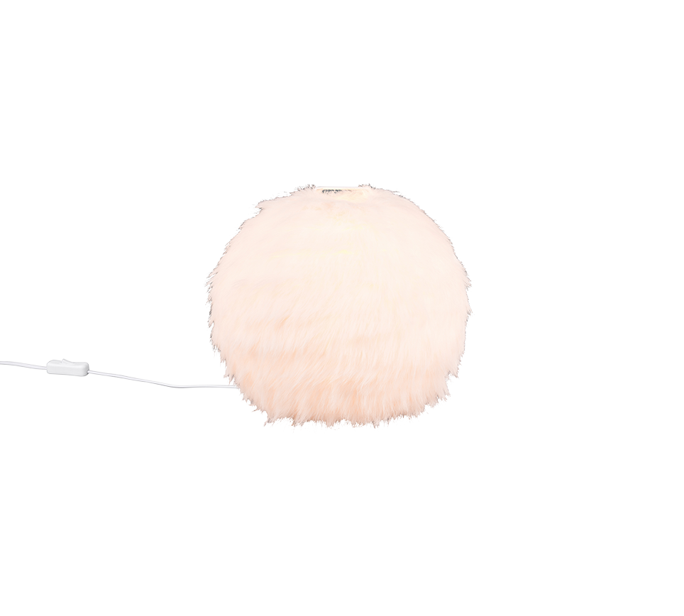 FURRY | Table lamp | White | Synthetik Plüsch