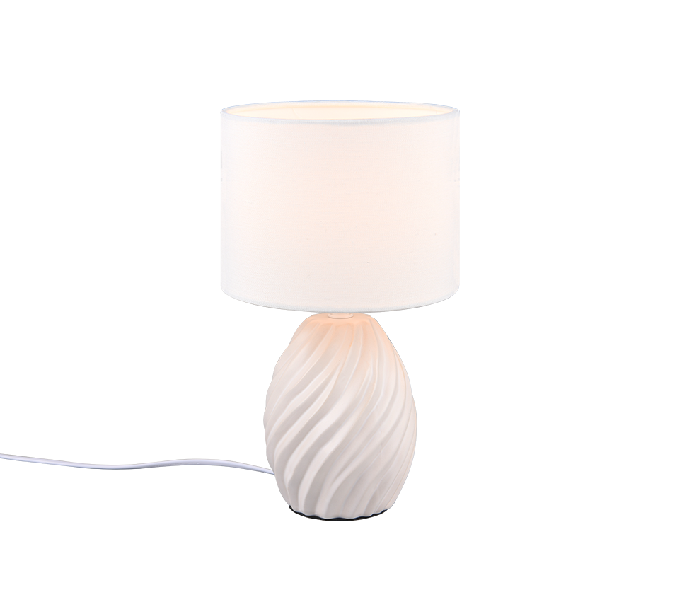 MELVA | Table lamp | White mat | Ceramic