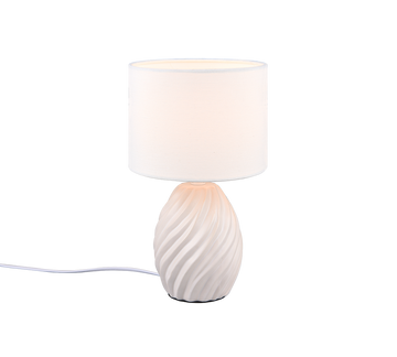 MELVA | Table lamp | White mat | Ceramic
