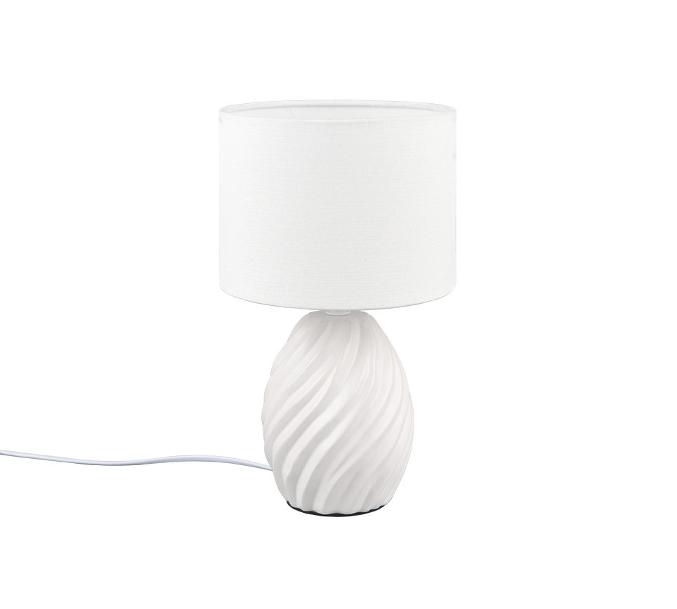 MELVA | Table lamp | White mat | Ceramic