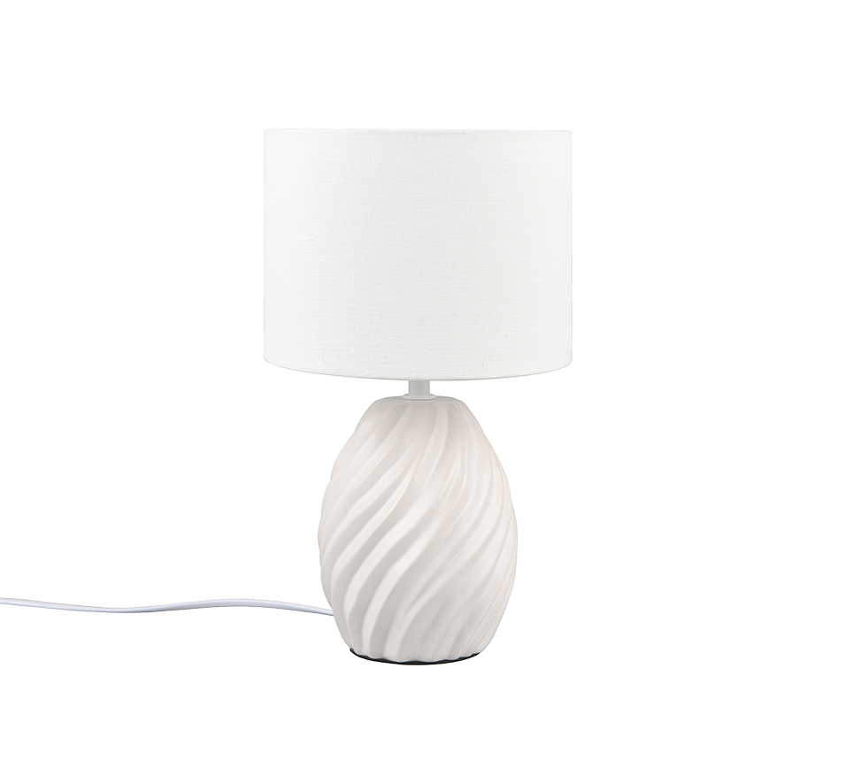 MELVA | Table lamp | White mat | Ceramic