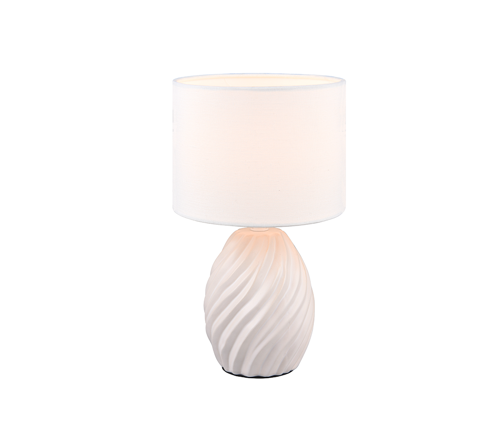 MELVA | Table lamp | White mat | Ceramic