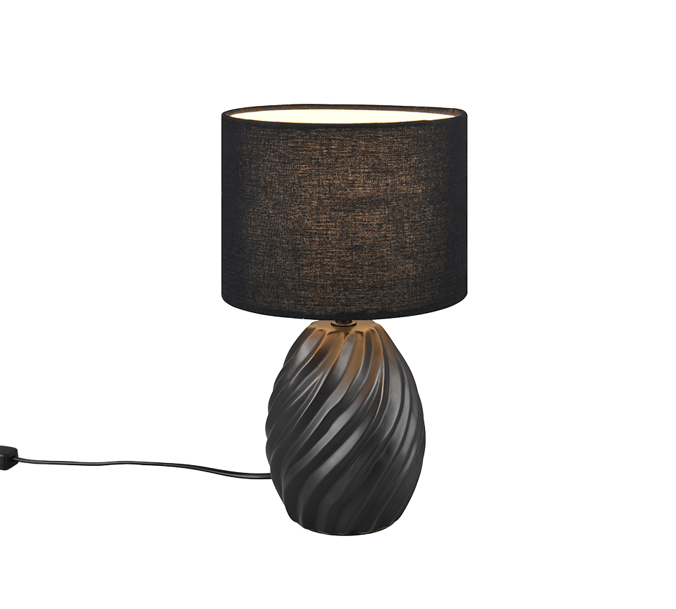MELVA | Table lamp | Black mat | Ceramic