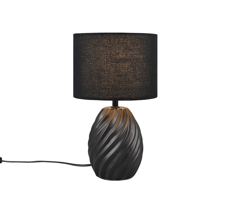 MELVA | Table lamp | Black mat | Ceramic