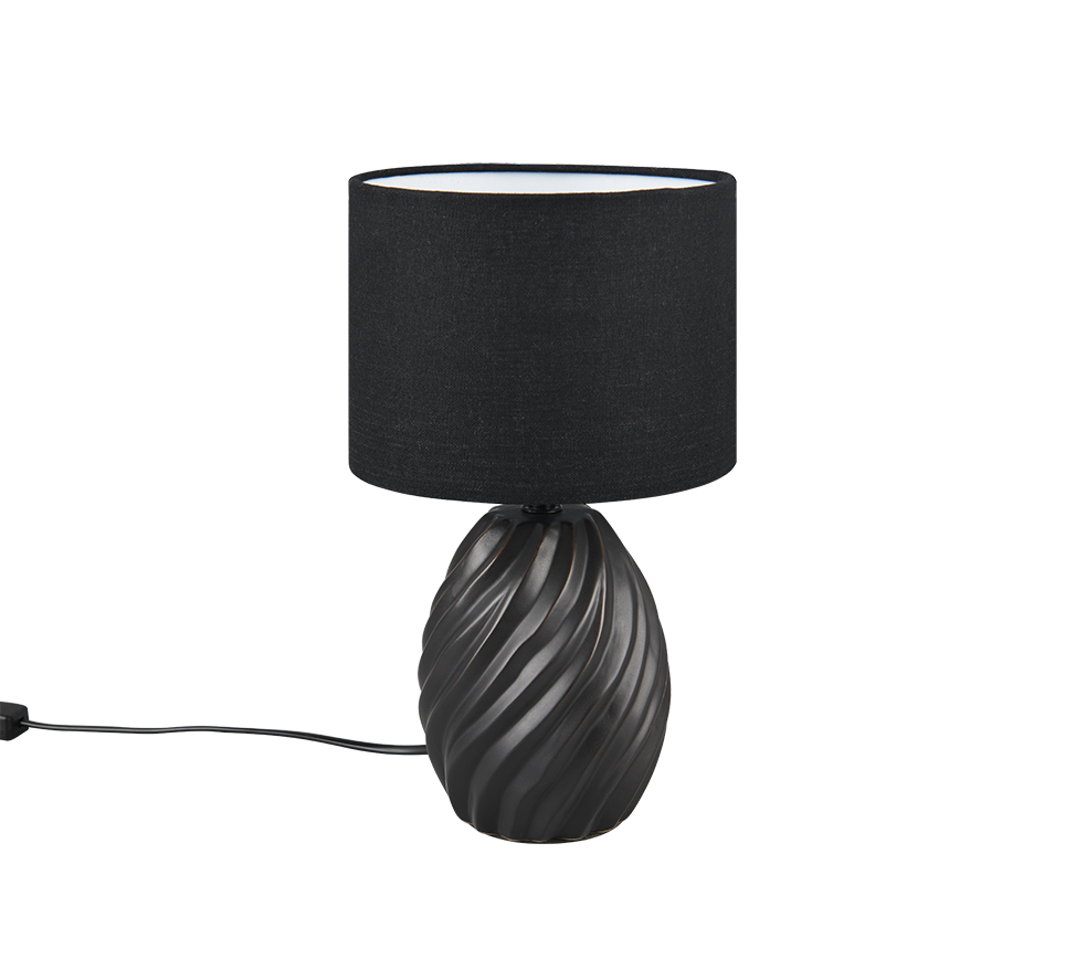 MELVA | Table lamp | Black mat | Ceramic