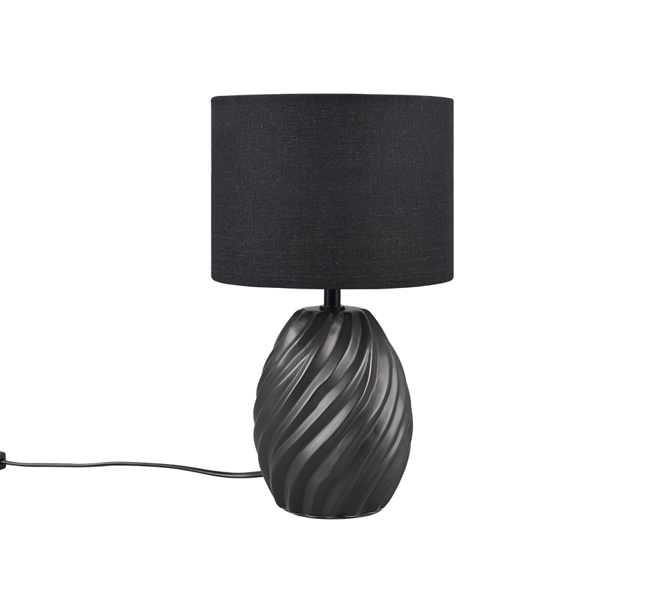 MELVA | Table lamp | Black mat | Ceramic