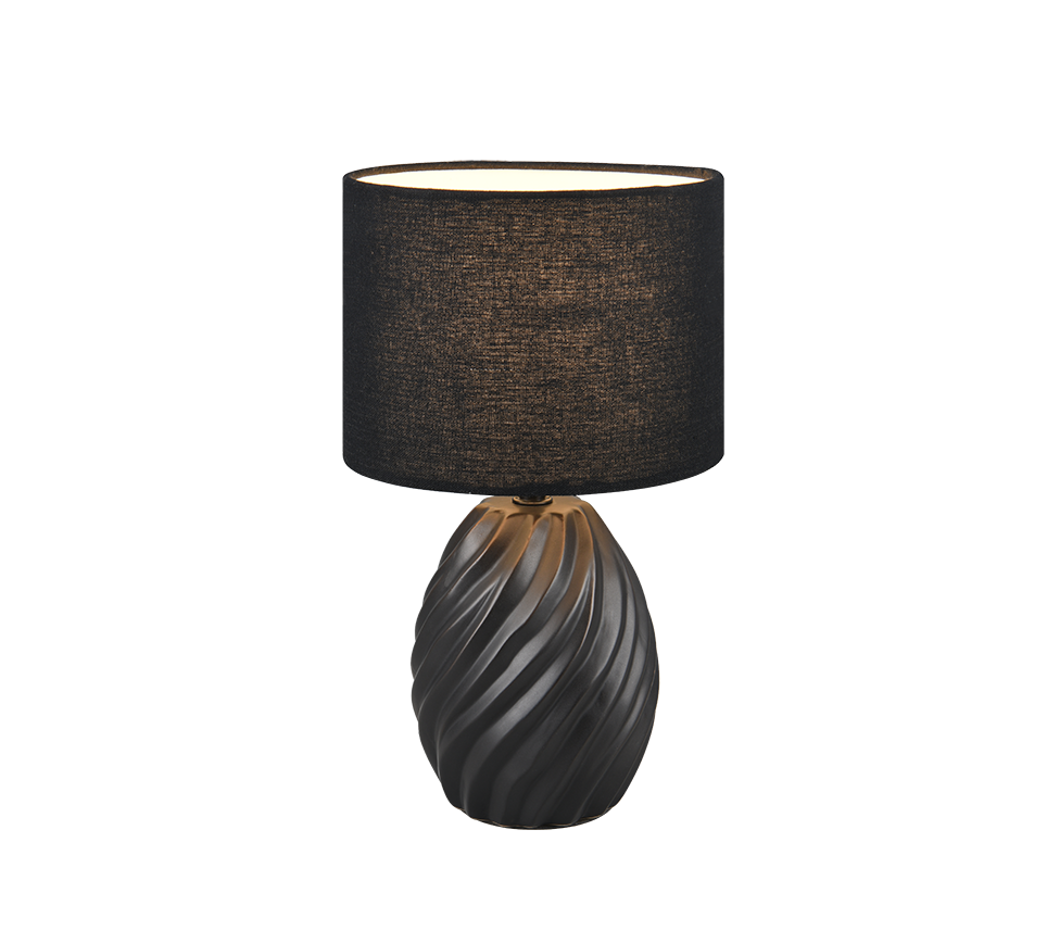 MELVA | Table lamp | Black mat | Ceramic