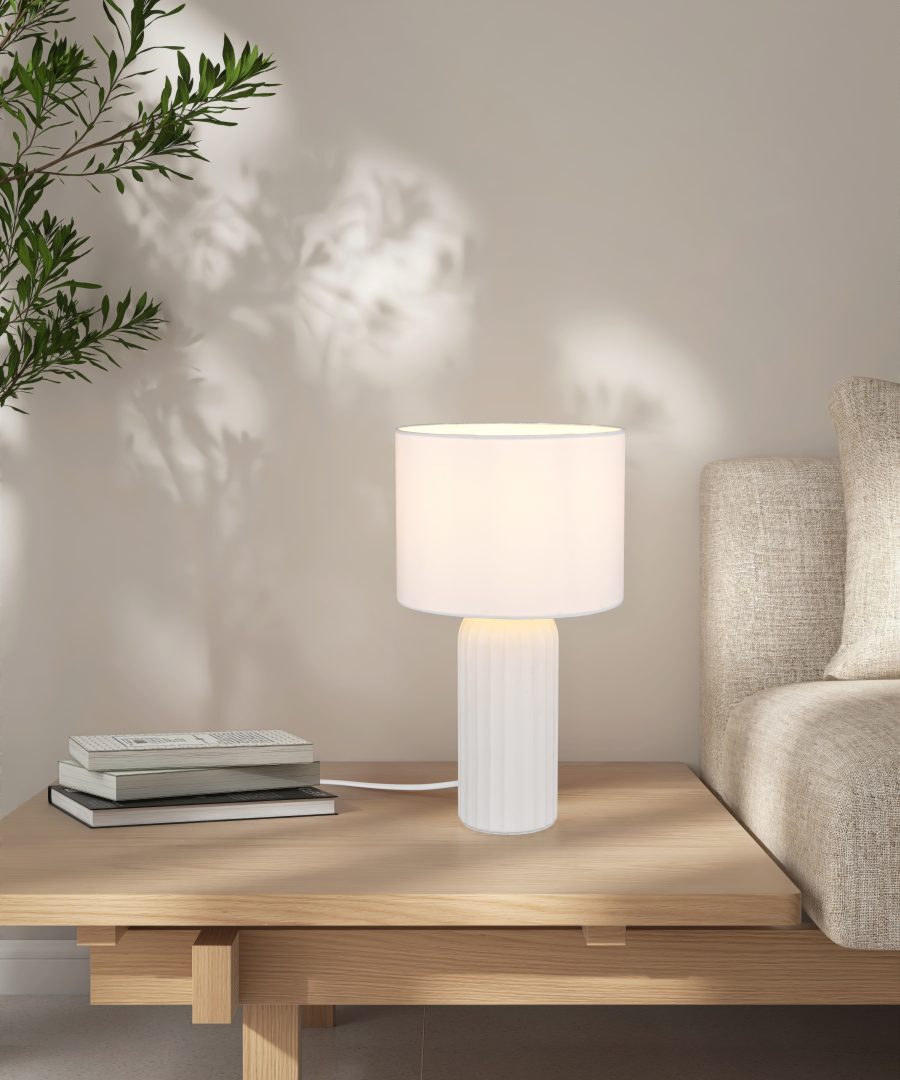 BLAIR | Table lamp | White mat | Ceramic