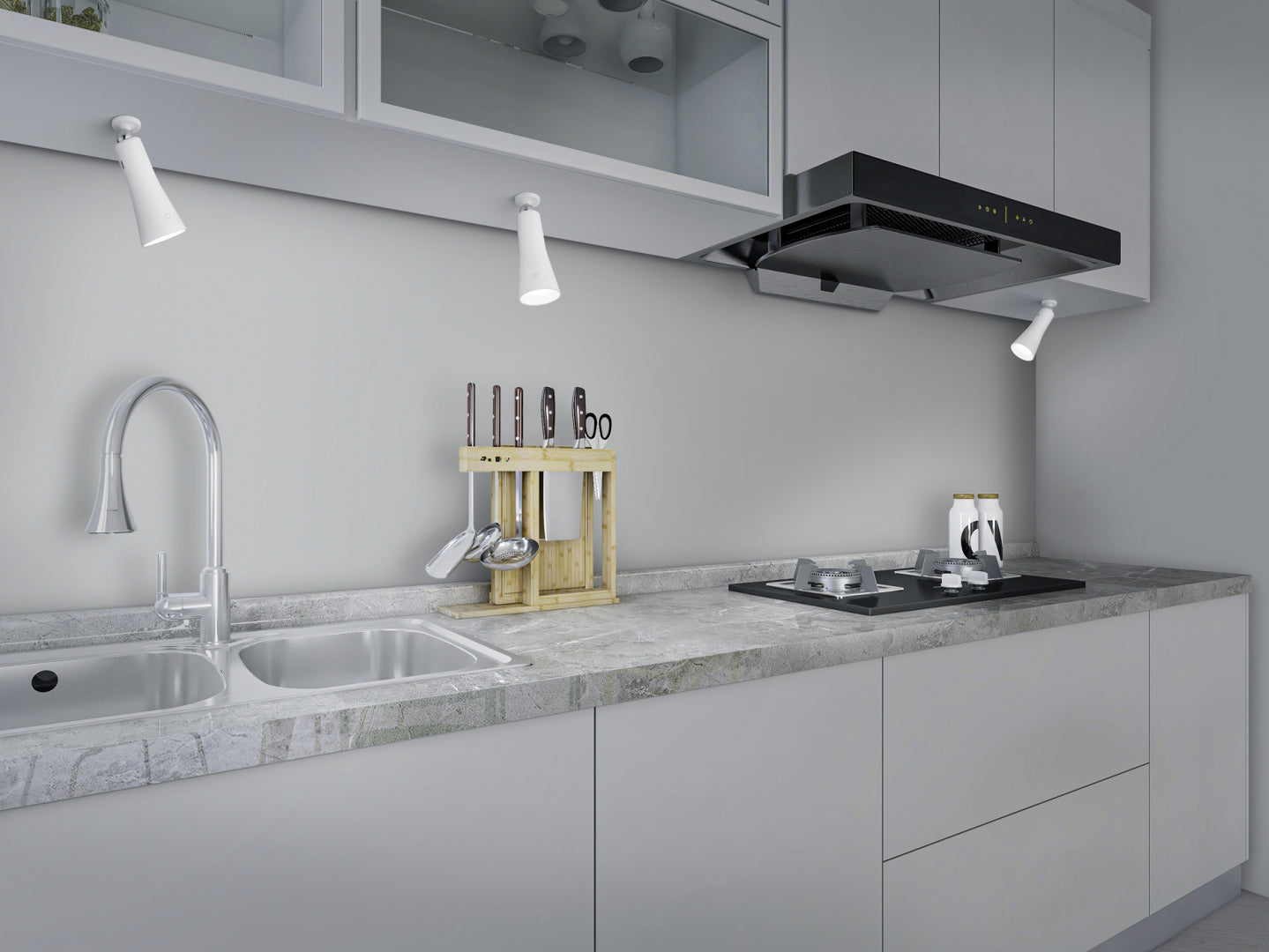 MAXI | Table lamp | White mat | Metal