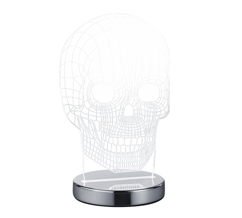 SKULL | Table lamp | Chrome | Metal