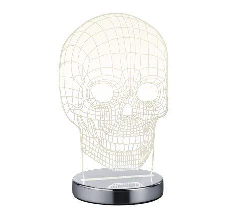 SKULL | Table lamp | Chrome | Metal