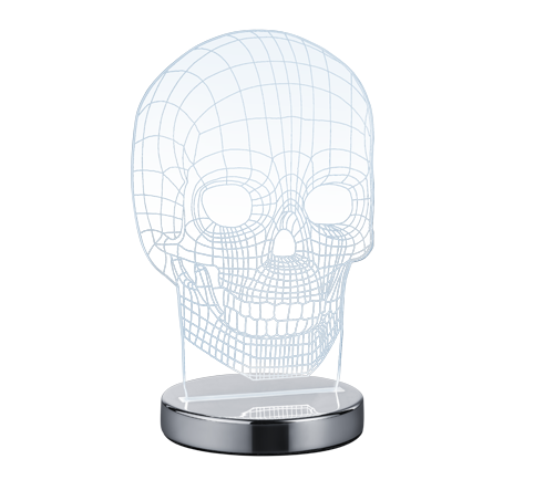 SKULL | Table lamp | Chrome | Metal