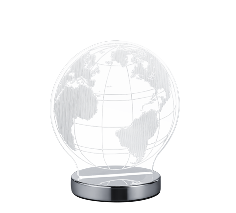GLOBE | Table lamp | Chrome | Metal