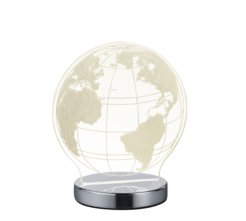 GLOBE | Table lamp | Chrome | Metal