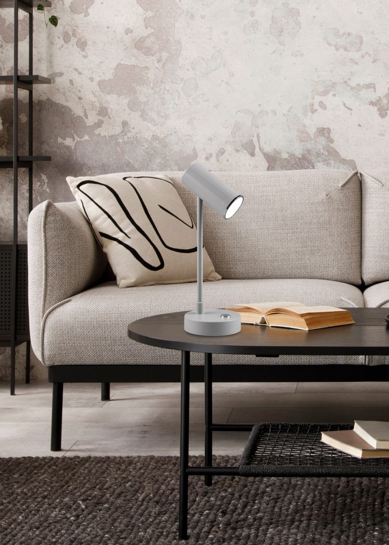 LENNY | Table lamp | Grey | Plastic