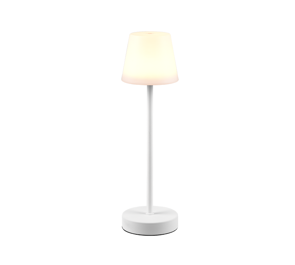 MARTINEZ | Table lamp | White mat | Plastic
