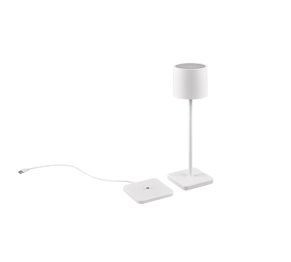 FERNANDEZ | Table lamp | White mat | Plastic