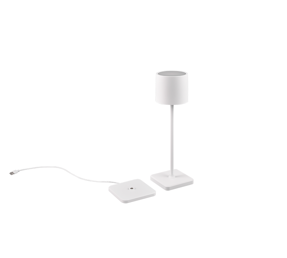 FERNANDEZ | Table lamp | White mat | Plastic