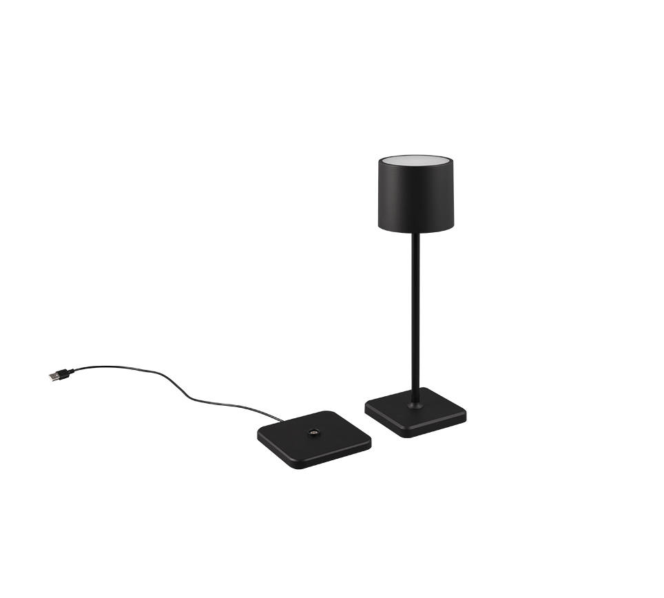 FERNANDEZ | Table lamp | Black mat | Plastic