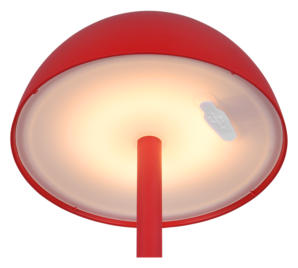 RICARDO | Table lamp | Red | Plastic