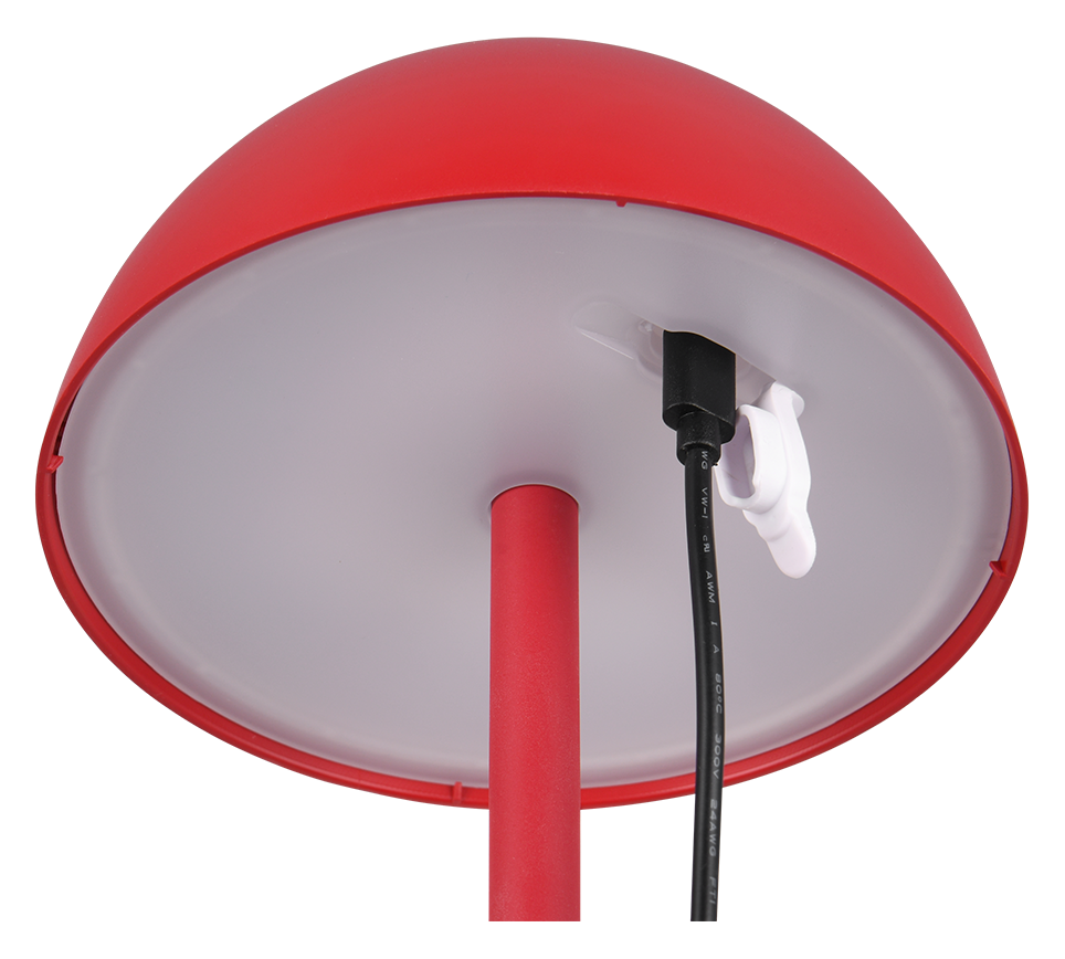 RICARDO | Table lamp | Red | Plastic