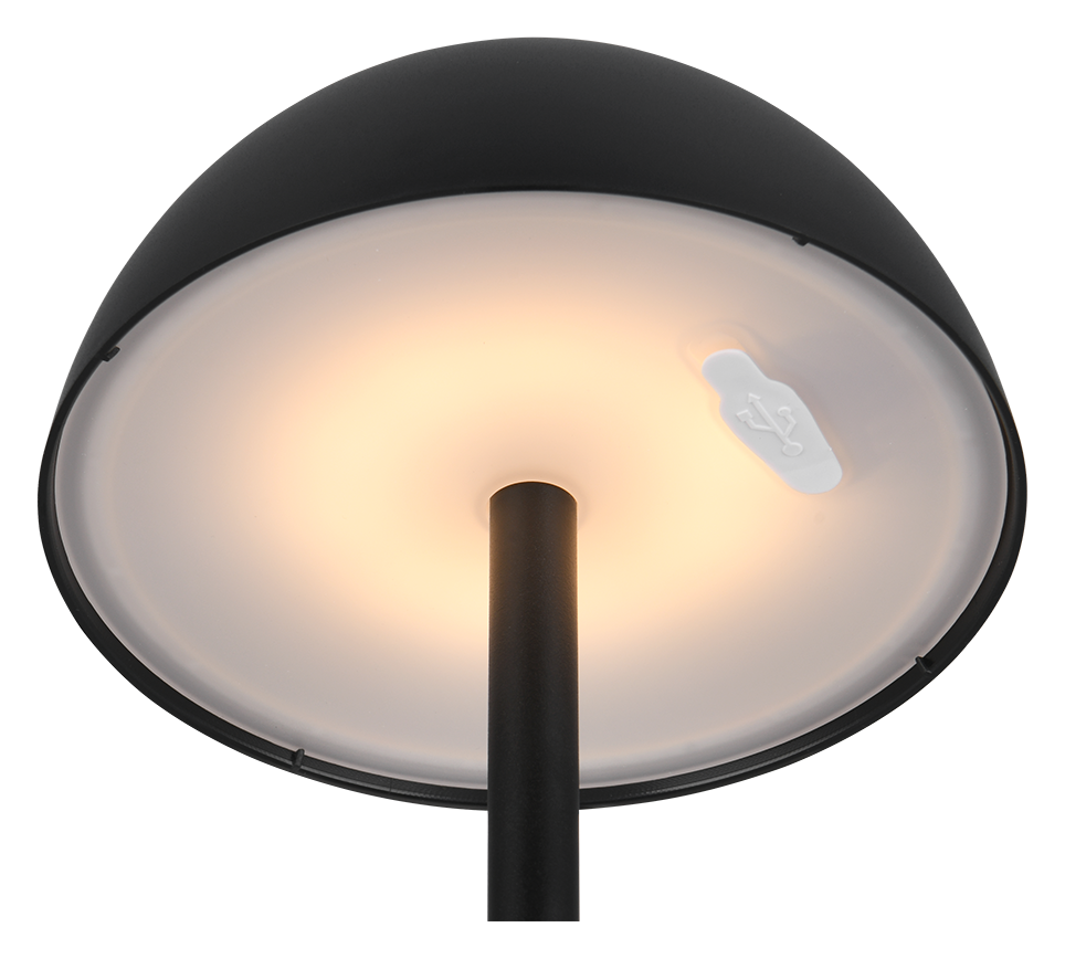 RICARDO | Table lamp | Black mat | Plastic