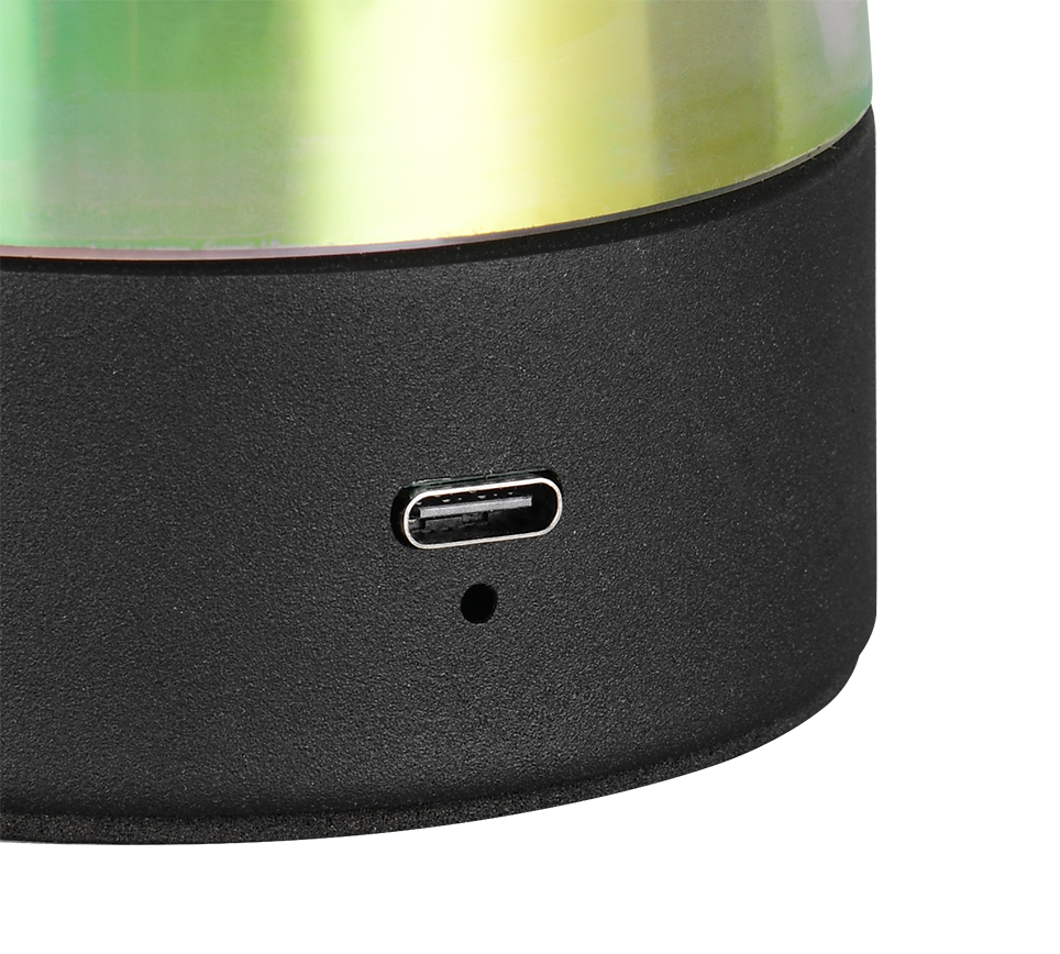 DOOLEY | Table lamp | Transparent iridescent | Glass