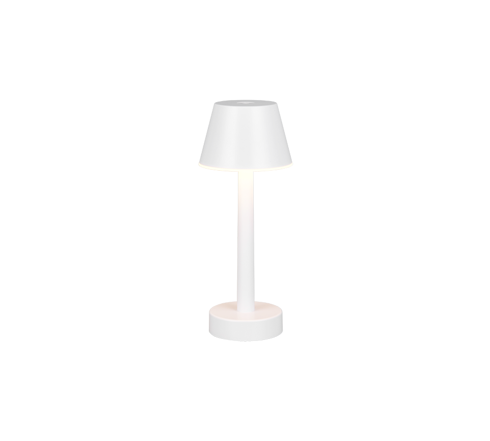 VIDAL | Table lamp | White mat | Plastic