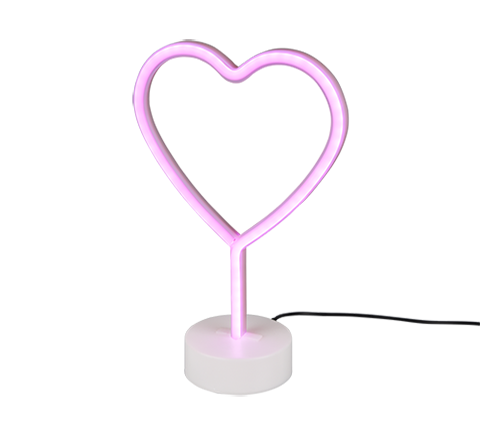 HEART | Table lamp | White | Plastic