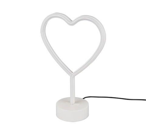 HEART | Table lamp | White | Plastic