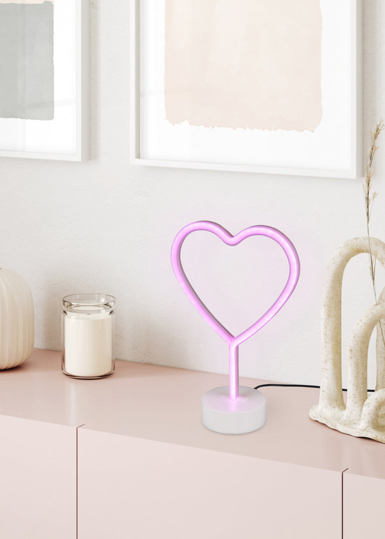 HEART | Table lamp | White | Plastic