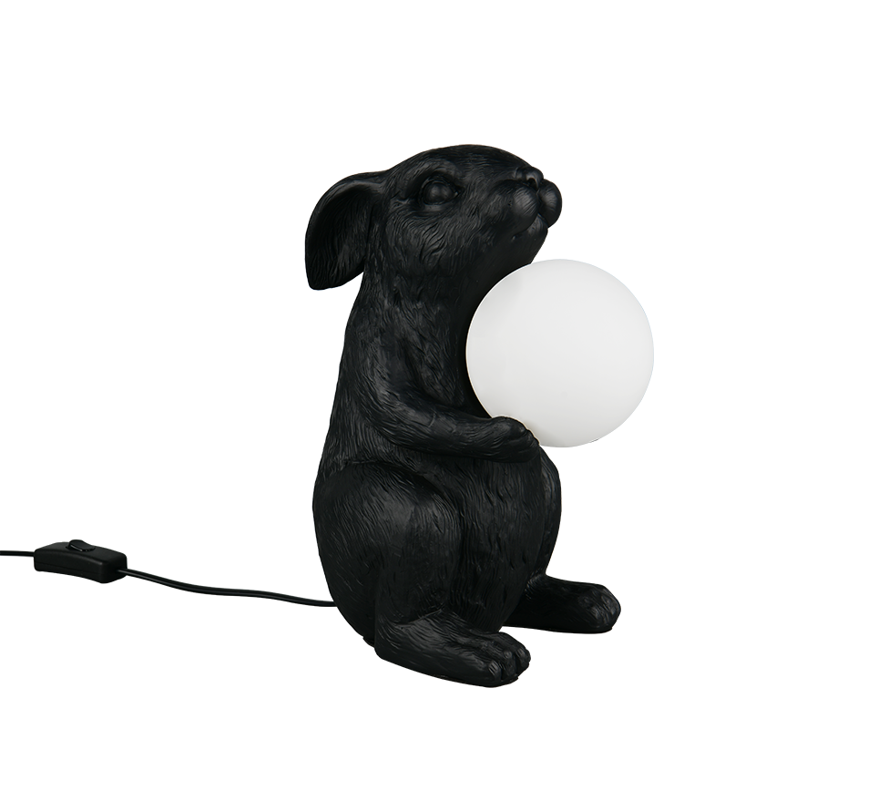 RABBIT | Table lamp | Black | Polyresin