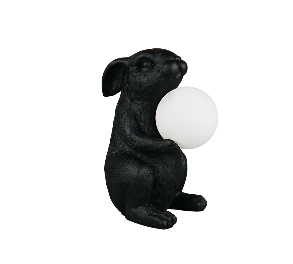 RABBIT | Table lamp | Black | Polyresin