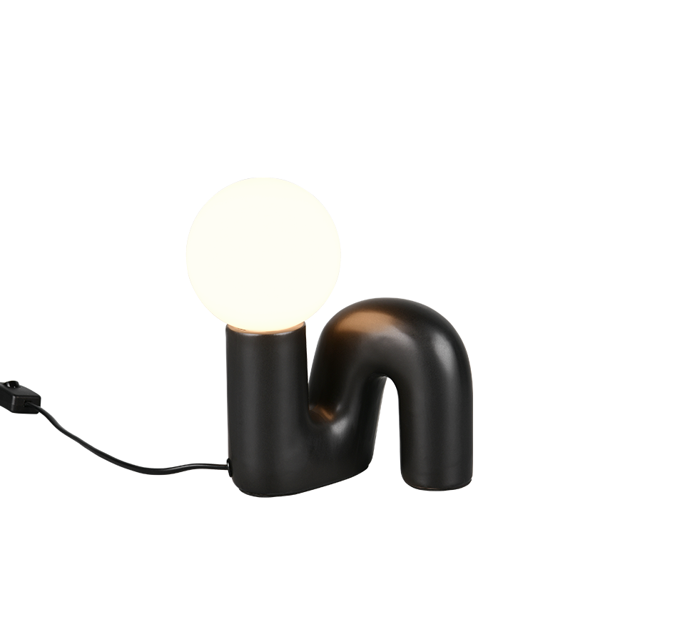 QUINN | Table lamp | Black | Ceramic
