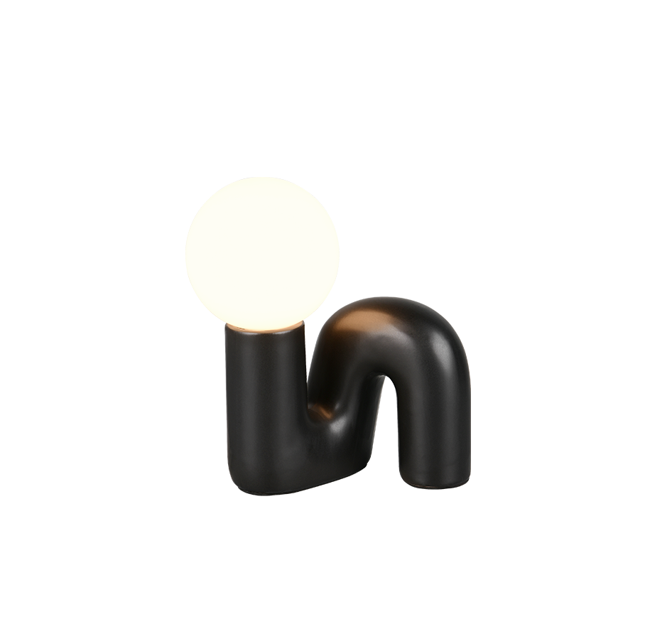 QUINN | Table lamp | Black | Ceramic