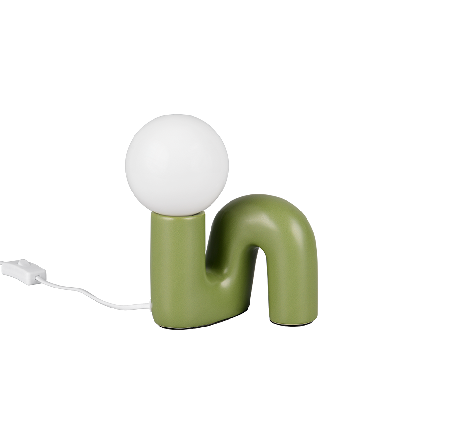 QUINN | Table lamp | Green | Ceramic