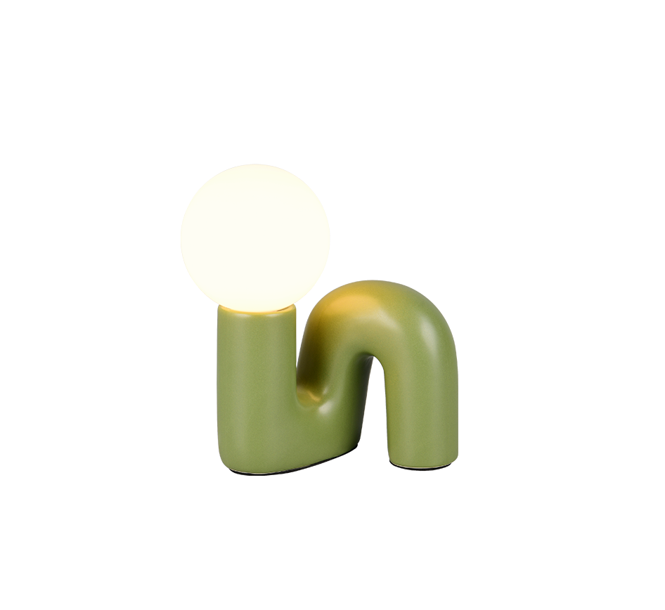 QUINN | Table lamp | Green | Ceramic