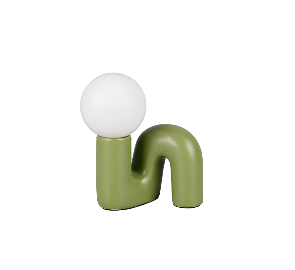 QUINN | Table lamp | Green | Ceramic