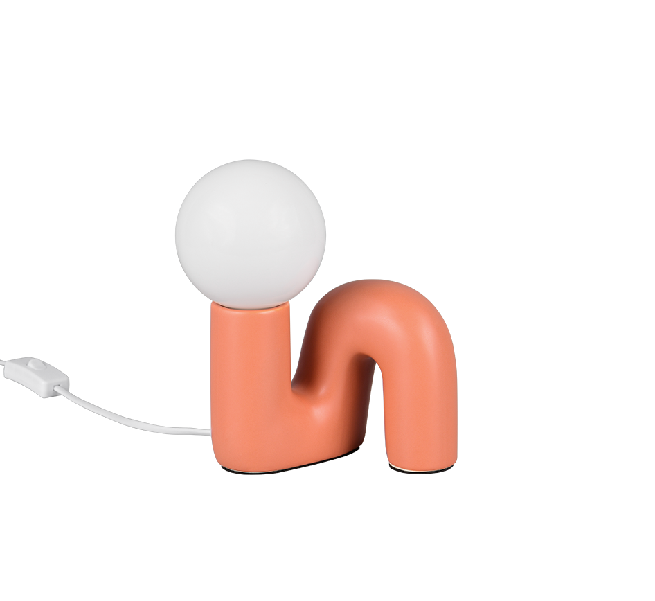 QUINN | Table lamp | Apricot | Ceramic