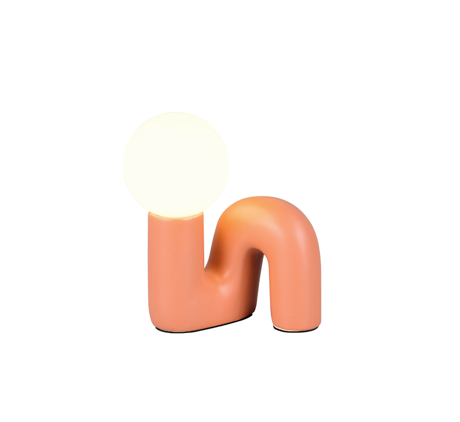 QUINN | Table lamp | Apricot | Ceramic