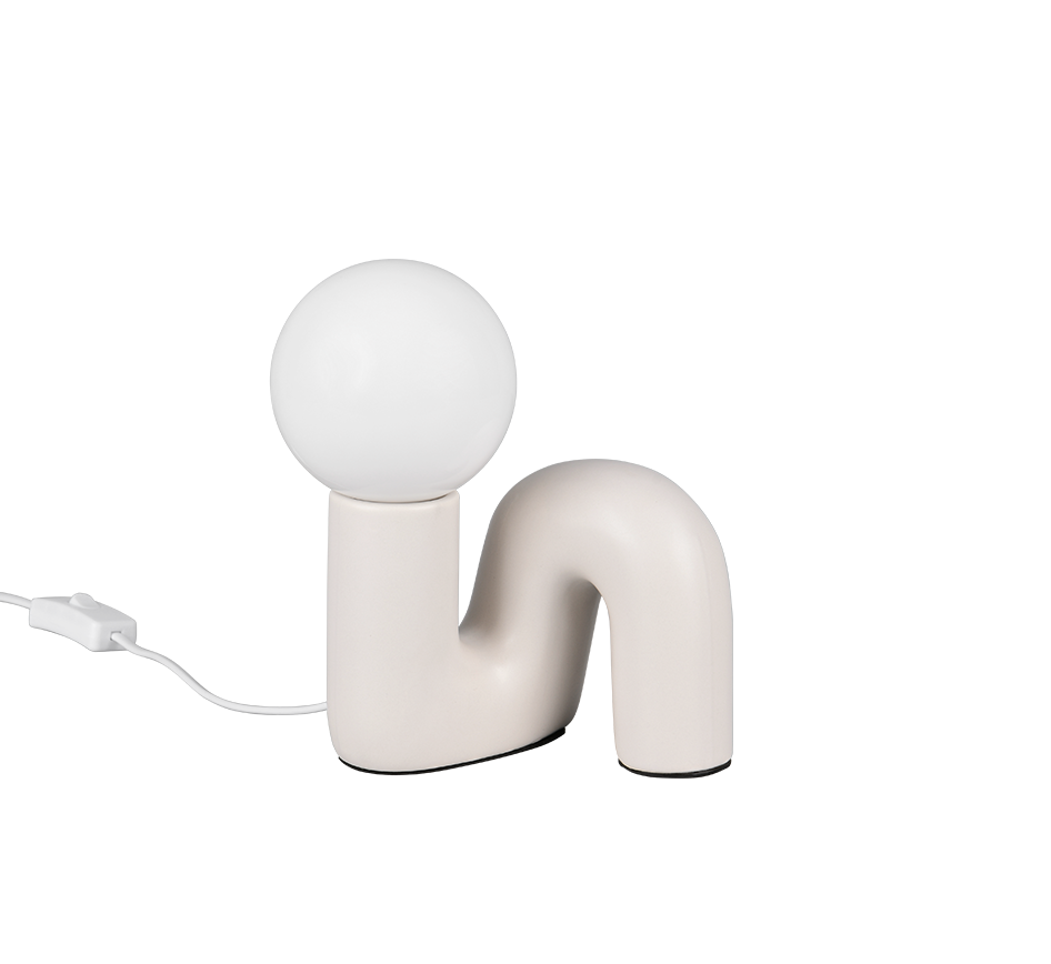 QUINN | Table lamp | Warm grey | Ceramic